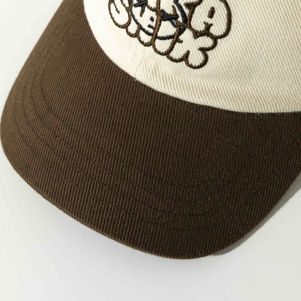 Кепка Ymkashix Logo Face бежевая/коричневая