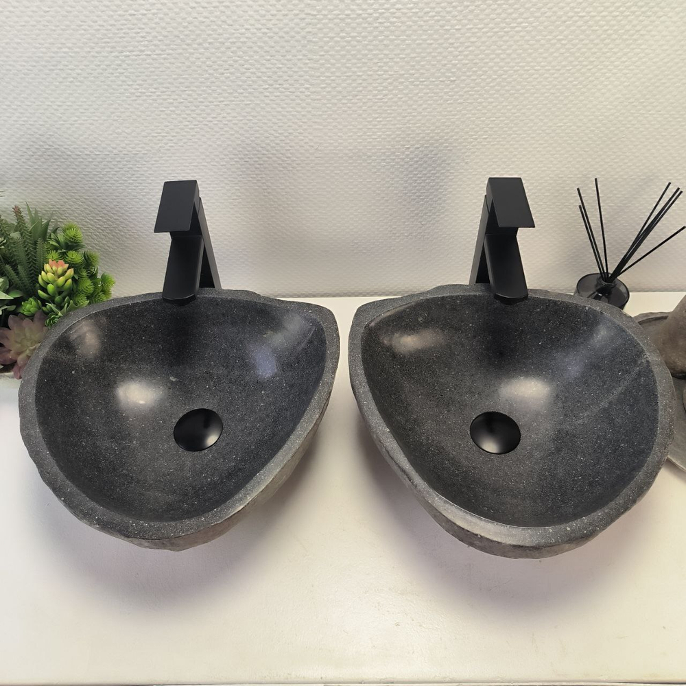 Раковина из речного камня ПАРА! RS-63695 39*37*15