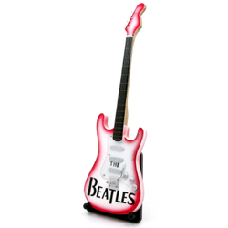 Гитара сувенирная The Beatles (розовая)