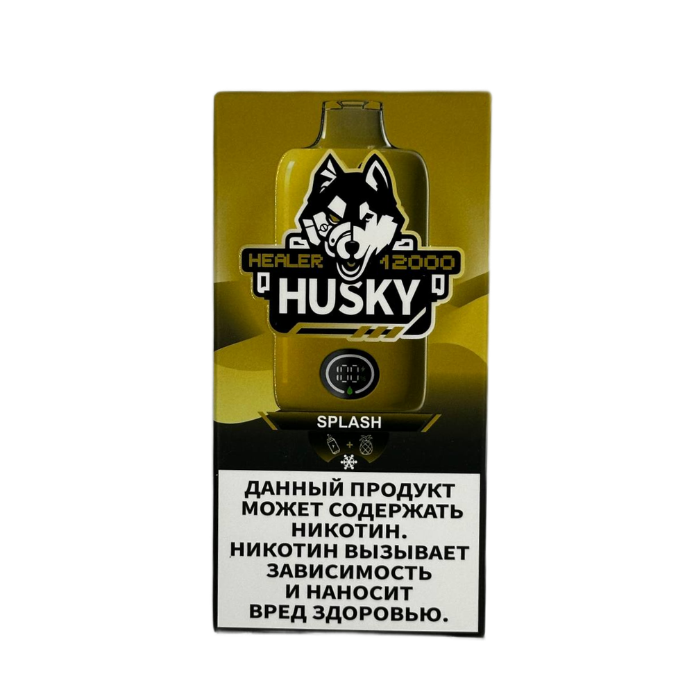 Husky Healer Splash - энергетик-ананас-лёд 12000 затяжек 20мг Hard (2% Hard)