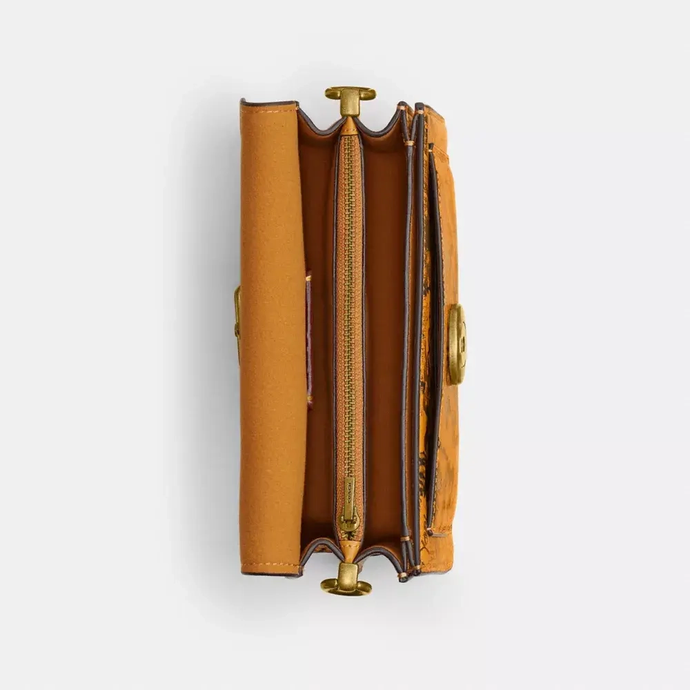 COACH СУМКА ЧЕРЕЗ ПЛЕЧО TABBY 20 С ПРИНТОМ ГРАФФИТИ, ОХРА