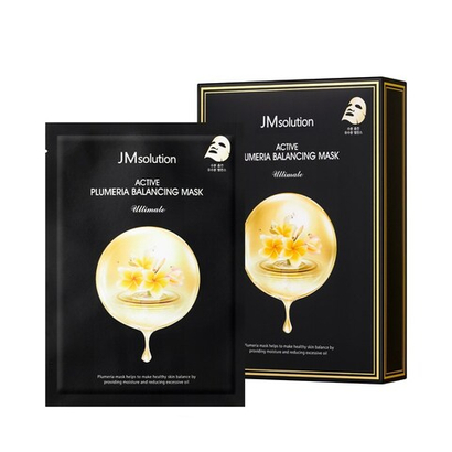 JMSolution Active Plumeria Balancing Mask Ultimate увлажняющая тканевая маска c экстрактом плюмерии