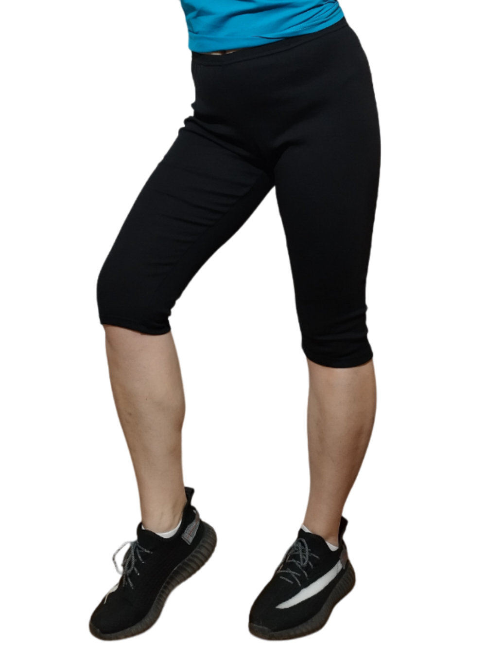 2162 Капри женские кулирка черные (56)