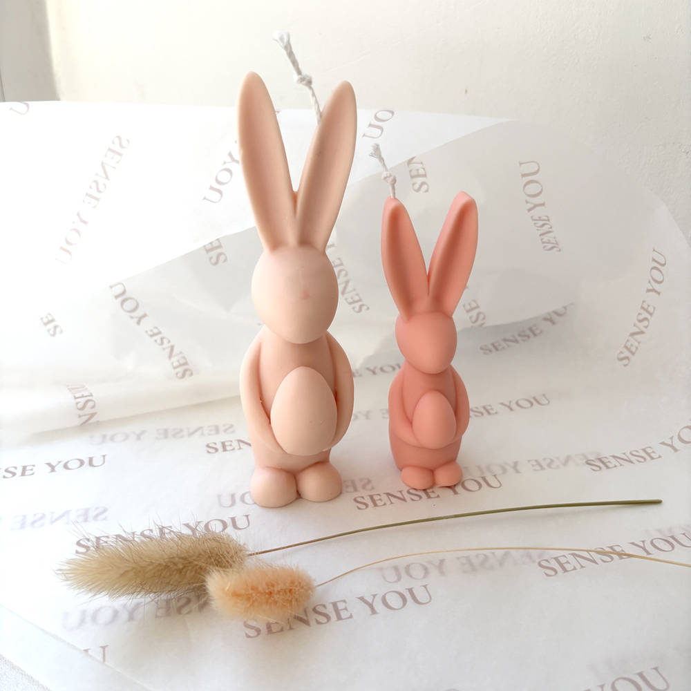 Свечи «Пасхальные зайчики», композиция из 2 фигурок