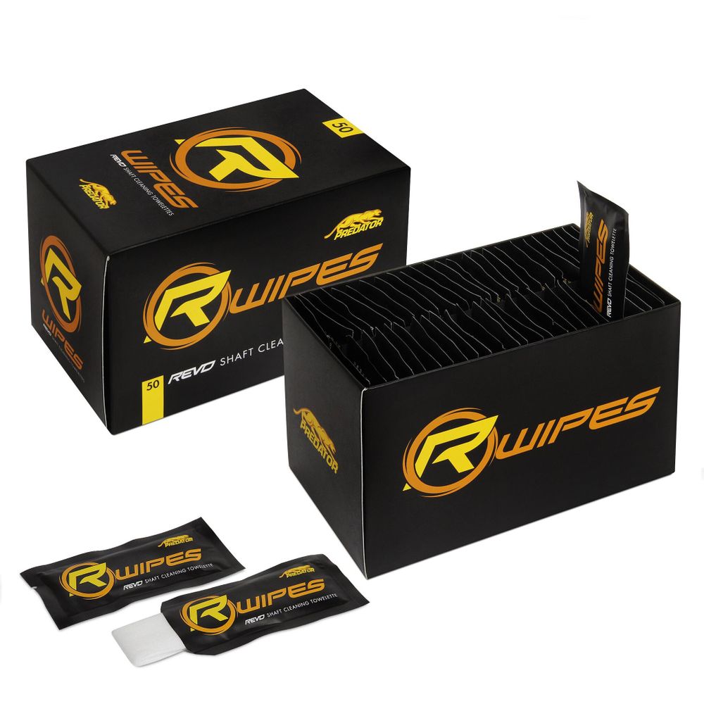 Салфетка для чистки бильярдного кия Predator Revo Wipes 50шт.