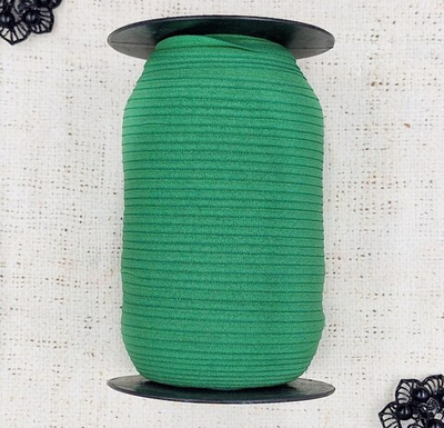 Резинка бельевая (окантовочная) матовая, ш. 2,5 см, зелёный