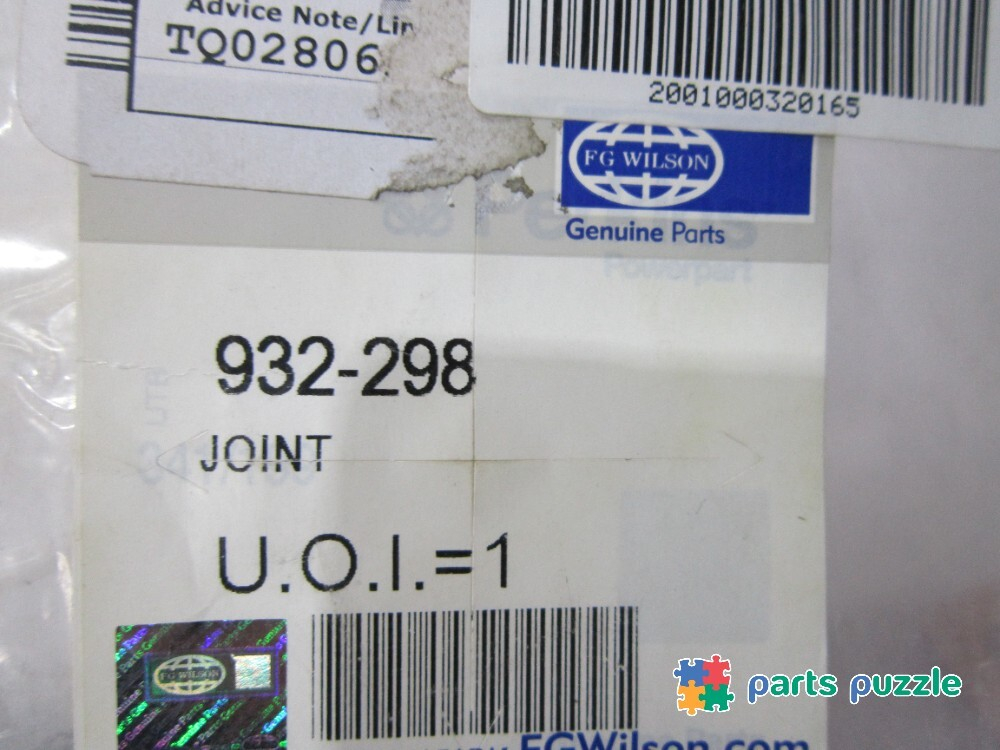 Прокладка / JOINT АРТ: 932-298