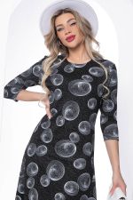 Платье "Идеал стиля" (черное/принт) П8792 LT Collection (Акция)