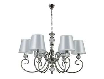 Подвесная люстра 6*E14 1206/C nickel никель Marta Newport