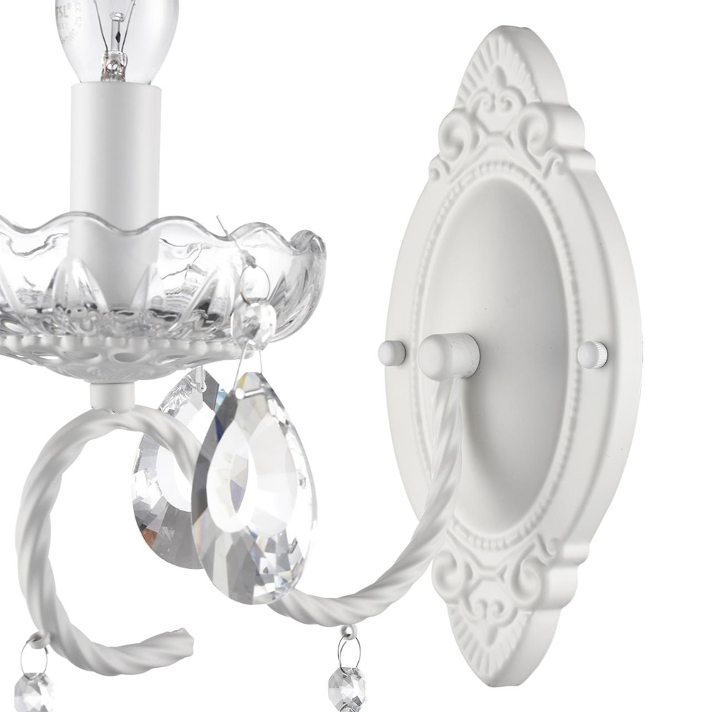 8189/1W CLASSI LN26 091 белый металл/хрусталь Бра E14 1*40W 220V SNOW