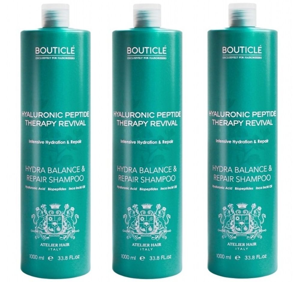 3 x Увлажняющий шампунь для очень сухих и поврежденных волос - “Hydra Balance &amp; Repair Shampoo” (1000мл)