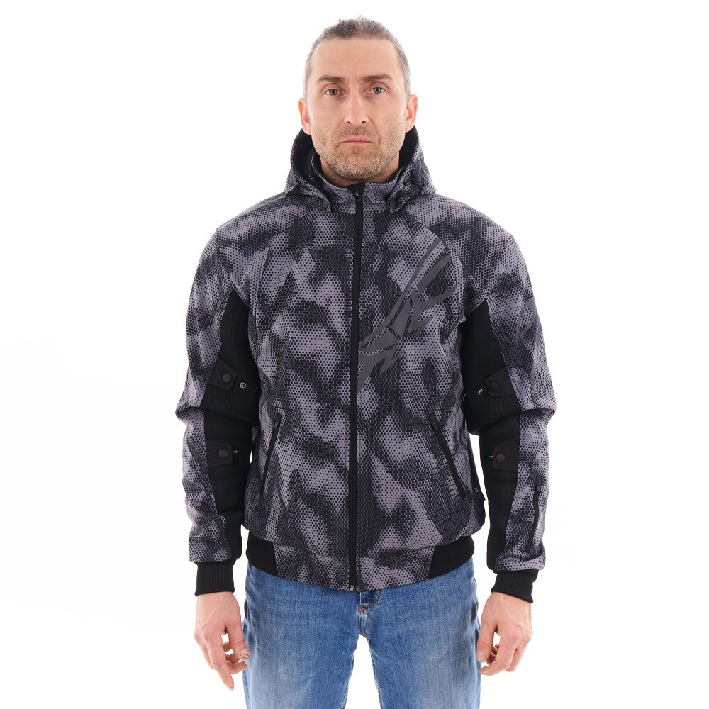 МОТОТОЛСТОВКА МУЖСКАЯ DRAGONFLY URBAN GREY POLYGON С ЗАЩИТОЙ 2023