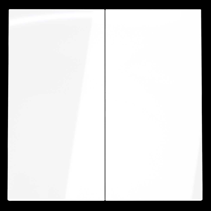 Клавиши для выключателя/переключателя двухклавишного S70 (белый глянцевый) Voltum VLS000301