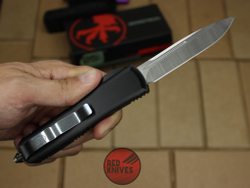 Нож Microtech UTX-85 S/E - черная рукоять, стандартный клинок, сатин + запчасти RK-389