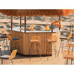 Стул барный Vetle Flat, ротанг