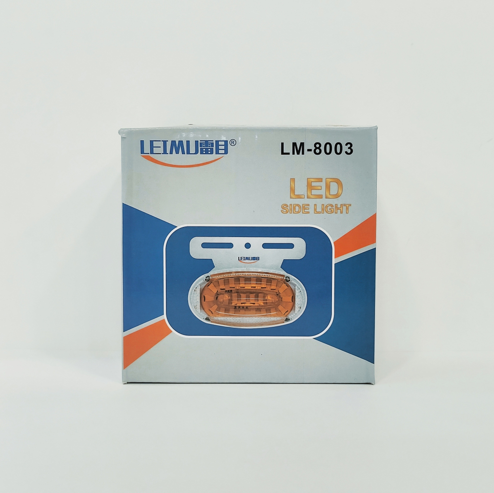 12V - Оранжевый (за 1 шт), Серия: Космос / Светодиодный габарит (катафот) боковой, 24v., оранжевый, LEIMU (1 шт.)