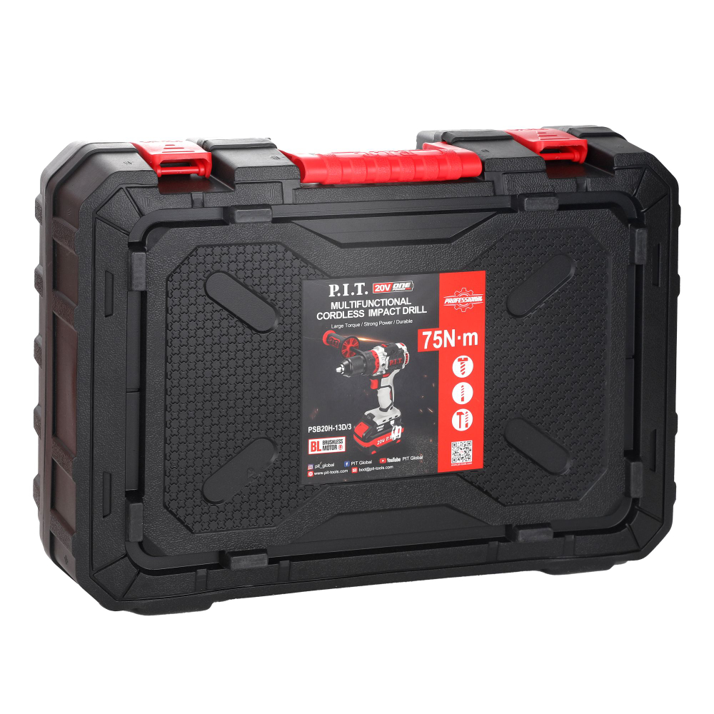 АКЦИЯ! Дрель ударная аккум. бесщеточная PSB20H-13D/3 PIT