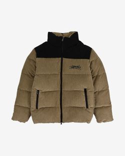 Пуховик Downjacket Velvet Combo Бежевая