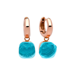 Серьги Qudo Firenze aqua 300017 BL/RG