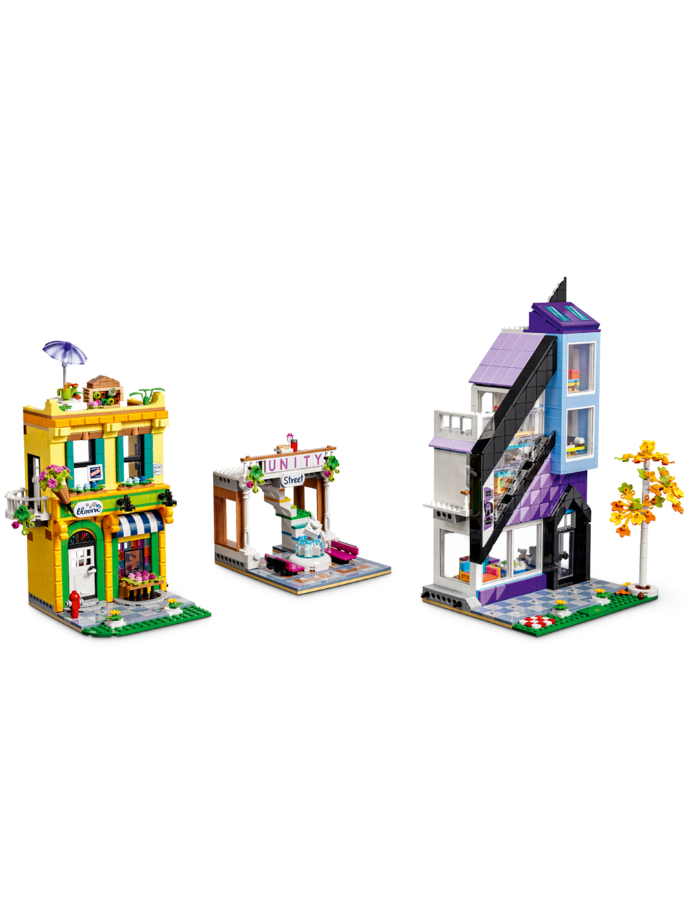 LEGO Friends 41732 Магазины цветов и дизайна, цветочный магазин и студия интерьера, набор с минифигурками, оригинал ЛЕГО