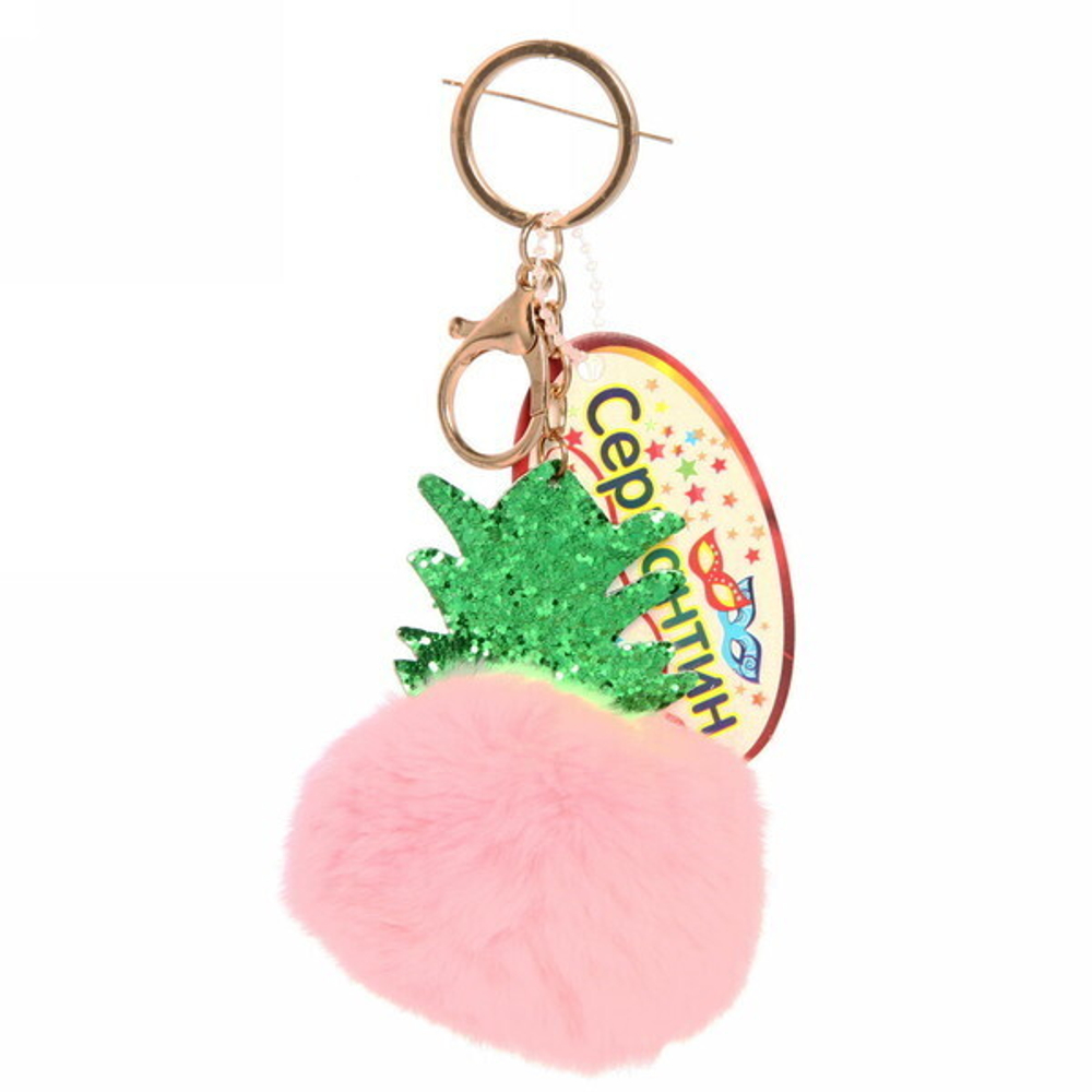 Брелок с карабином «Pom pom- Ёлочка», микс 6 цветов, 12см