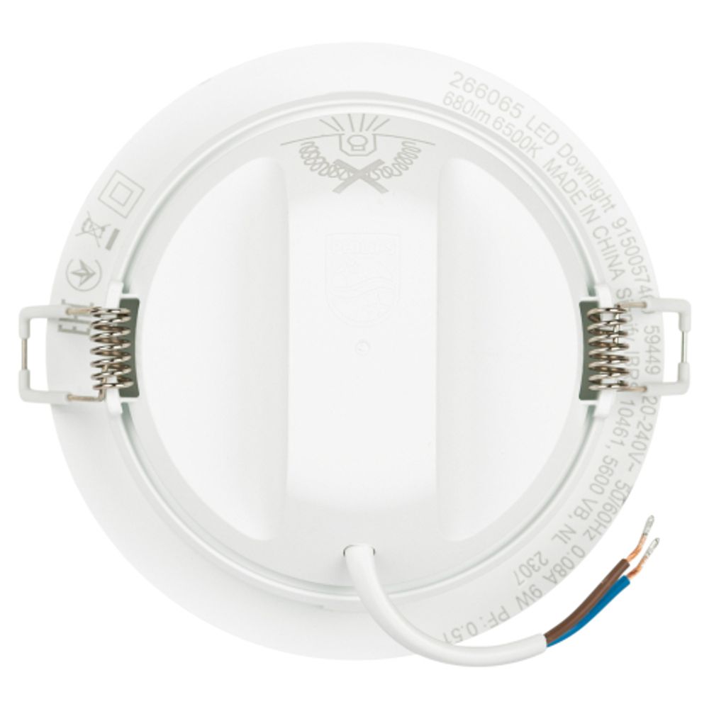 Светильник светодиодный встраиваемый Philips MESON 9Вт 6500K 220-240В 105 | Встраиваемые LED светильники