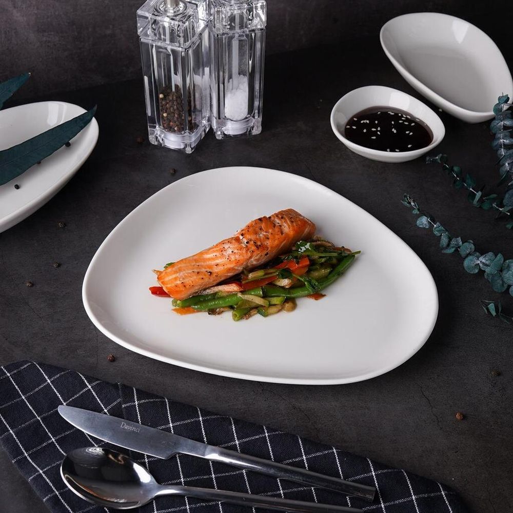 Тарелка 26*22,5 см h2,7 см овальная White Island By Bone Innovation [6]