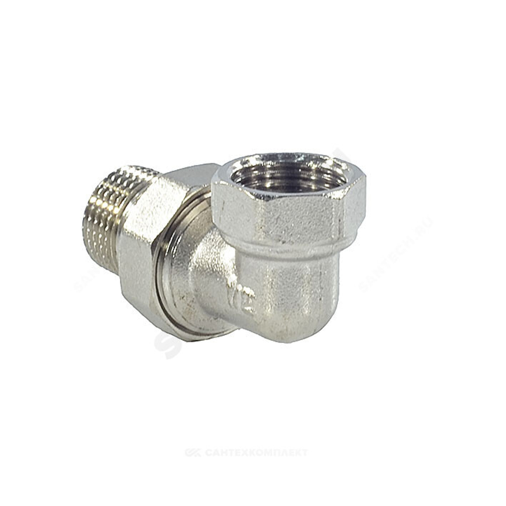 Соединитель латунь никель американка Ду 32 (1 1/4") угловой ВР/НР SantechSystems