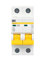 KARAT Автоматический выключатель ВА47-29 2P C 20А 4,5кА IEK
