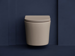 Комплект подвесной безободковый унитаз Ceramica Nova Balearica CN6000MC капучино матовый с сиденьем микролифт + инсталляция Geberit Delta 458.149.21.1 с кнопкой, хром глянцевый