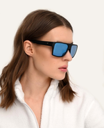 Спортивные очки GOG Nazca / Matt Black / Polarized Reflex White-Blue