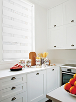 Рулонная штора - День-Ночь - Ткань: "Канзас" - цвет: белый