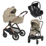 Детская коляска Espiro 3 в 1 Code 2025 04 tender green/Чёрный (Black 110)