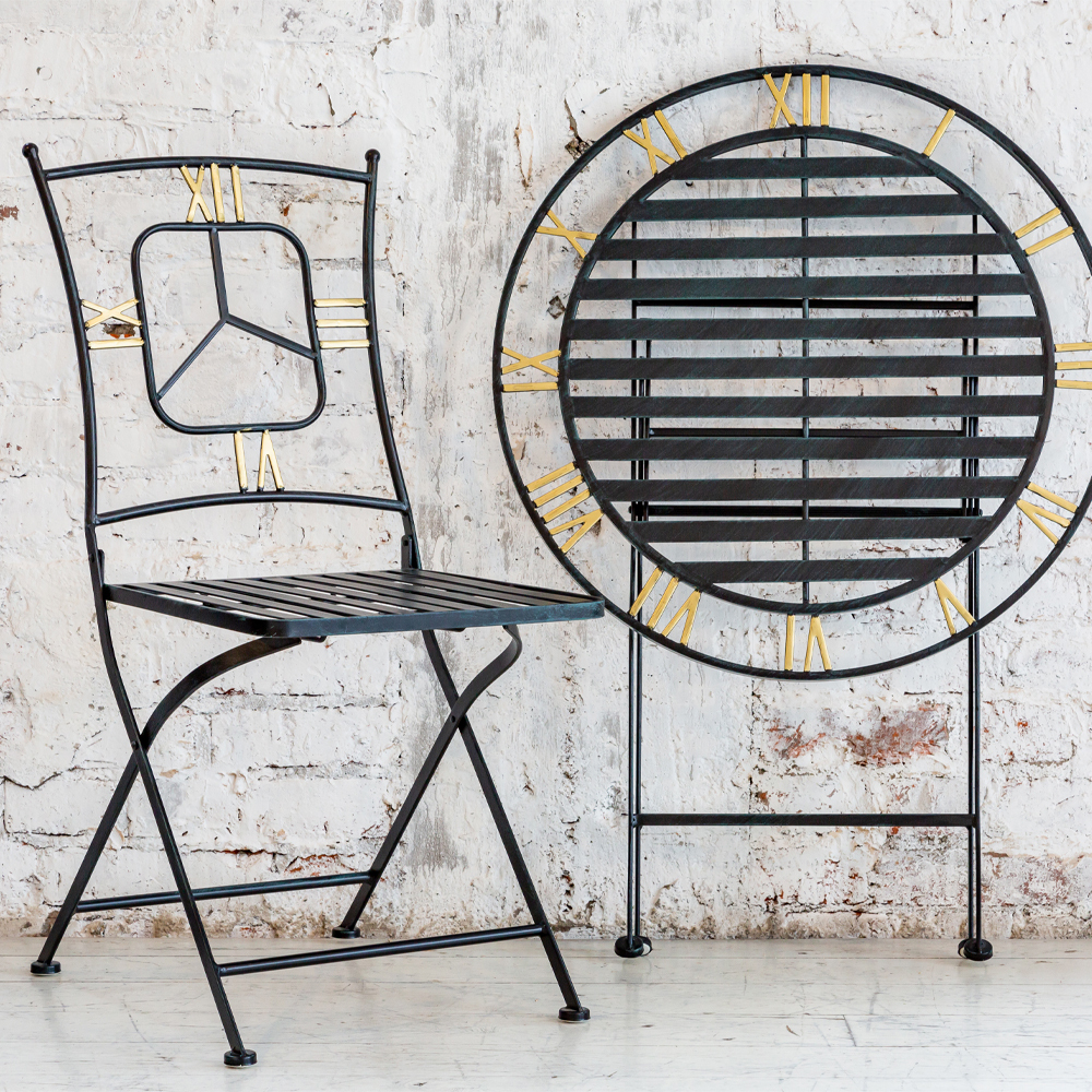 Стул складной Объект мечты Гарда черный антик OM-21061615