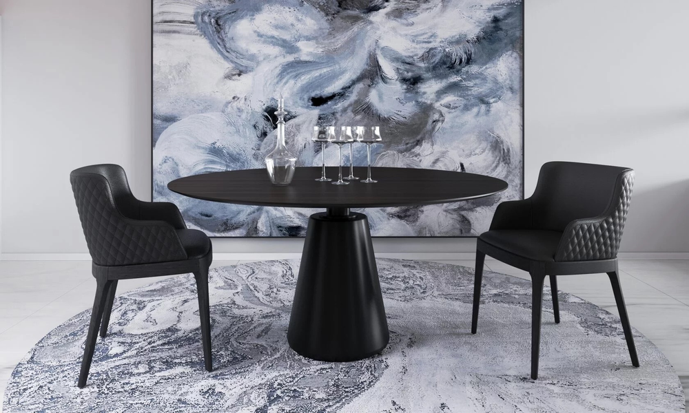 Стол круглый Мадрид шпон