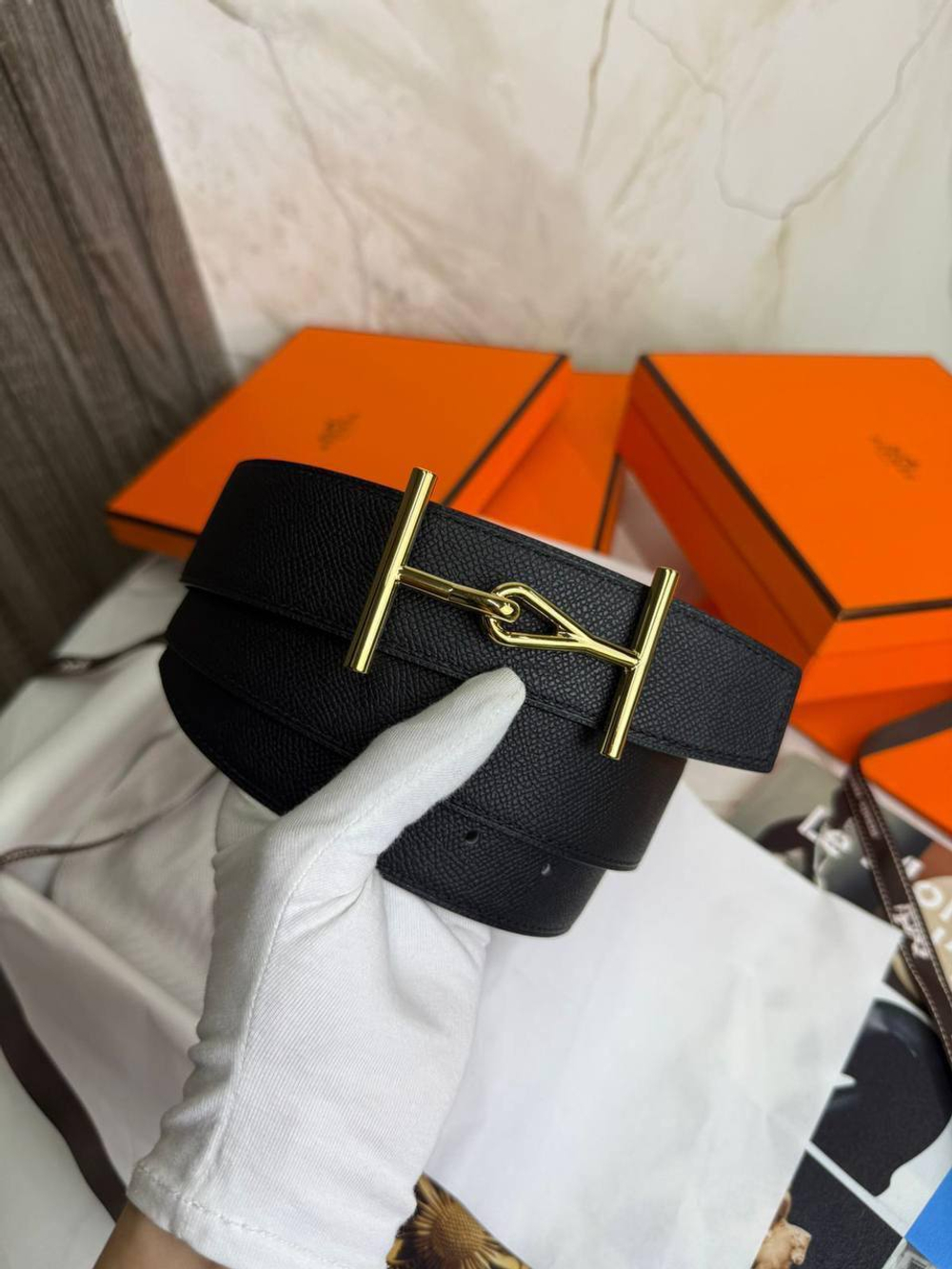 Двухсторонний ремень Hermes