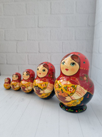 Матрёшка "с лесными дарами" пузатая 5мест