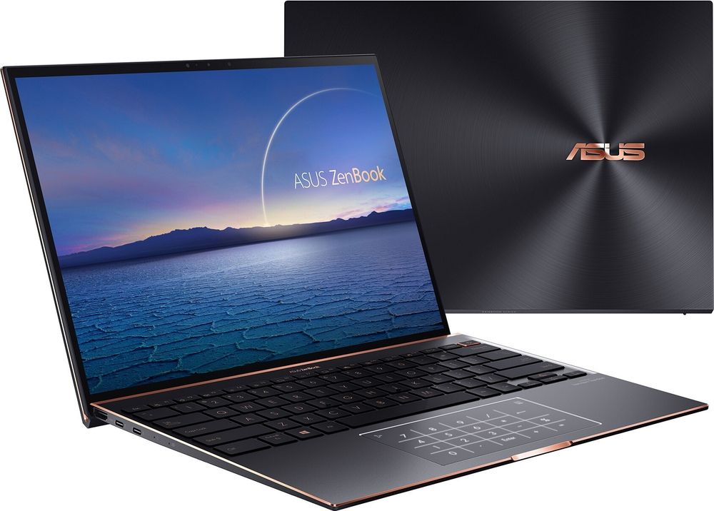 Ультрабук Asus ZenBook S UX393EA-HK001T 13.9"(3300x2200)IPS-уровня/ i7-1165G7(2.8ГГц)/ 16Гб/ 1Тб SSD/ Iris Plus Graphics/ Win10 / Черный 90NB0S71-M00230