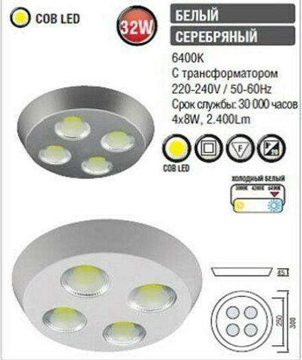 Накладной светильник Horoz Electric HL637L HRZ00000655