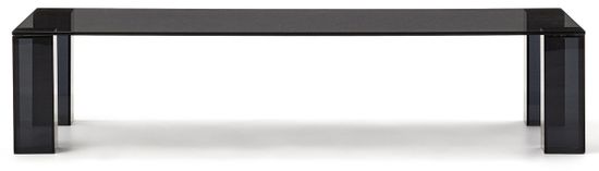 Журнальный столик Adularia из стекла темно-серого цвета 140 x 60 Испания