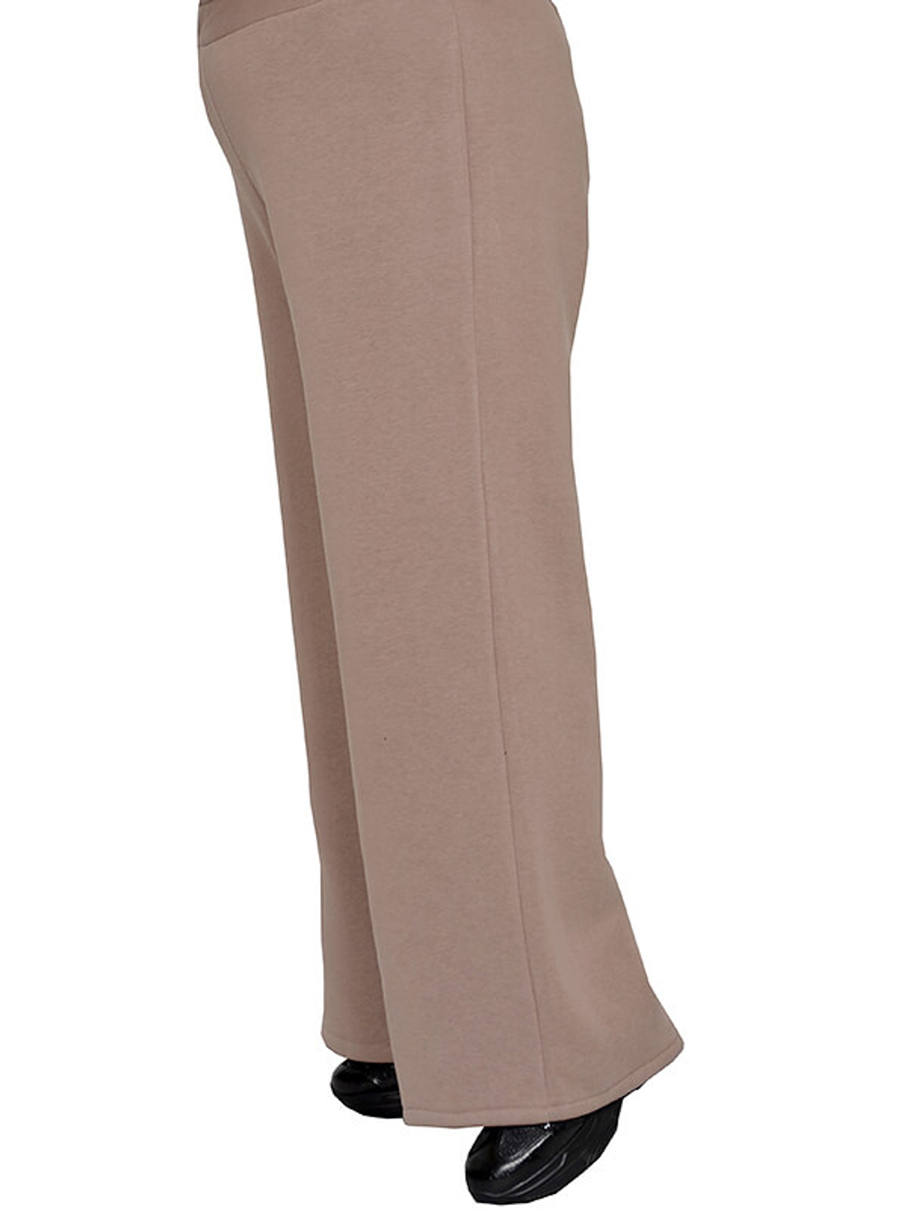 Брюки широкие из футера с начесом Бабочки