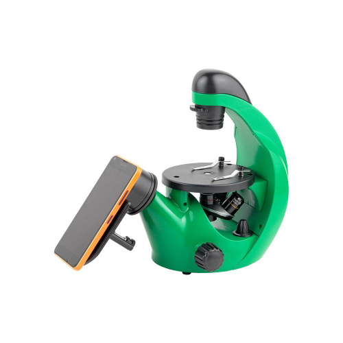 Микроскоп школьный Эврика 40x-320x инвертированный (лайм)