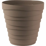 Кашпо для цветов пластиковое 2,25л d-18см «Бархан» Мокачино