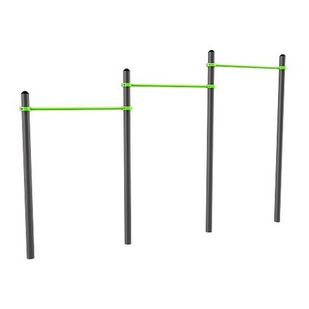 W311 GTO Перекладины разноуровневые для подтягивания из виса на высокой перекладине  ZAVODSPORTA