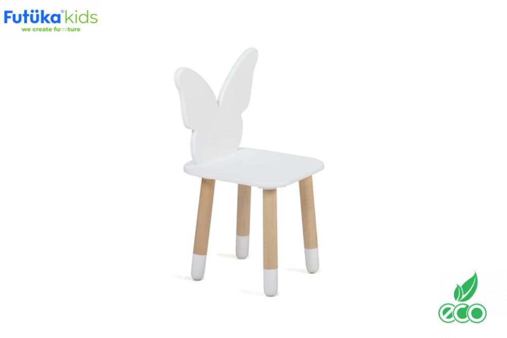 Детский стульчик Mini (Белый, 300х300х650, Бабочка)
