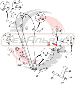 Палец 811/90409 трапеции