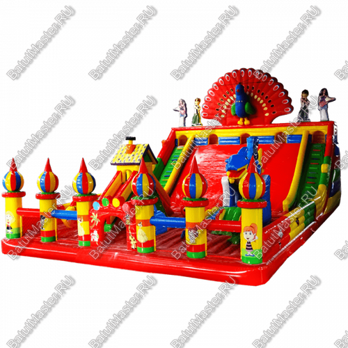 Коммерческий надувной батут "Павлин" 18*12*8,5 м