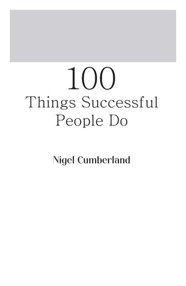 Uğurlu insanların 100 vərdişi