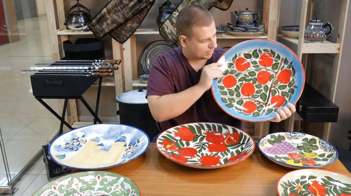 УЗБЕКСКАЯ ПОСУДА  ОБЗОР  Ляганы, коса, пиалы и чайные наборы