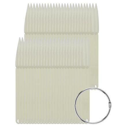 Палитра веер на металлическом кольце Стилеты, матовый, 50шт